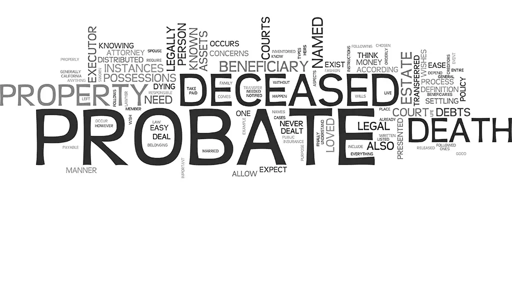 Probate Deceased sign