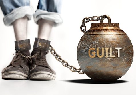 Guilt can be a big weight and a burden